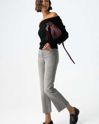 Calça de Ganga Cinzenta